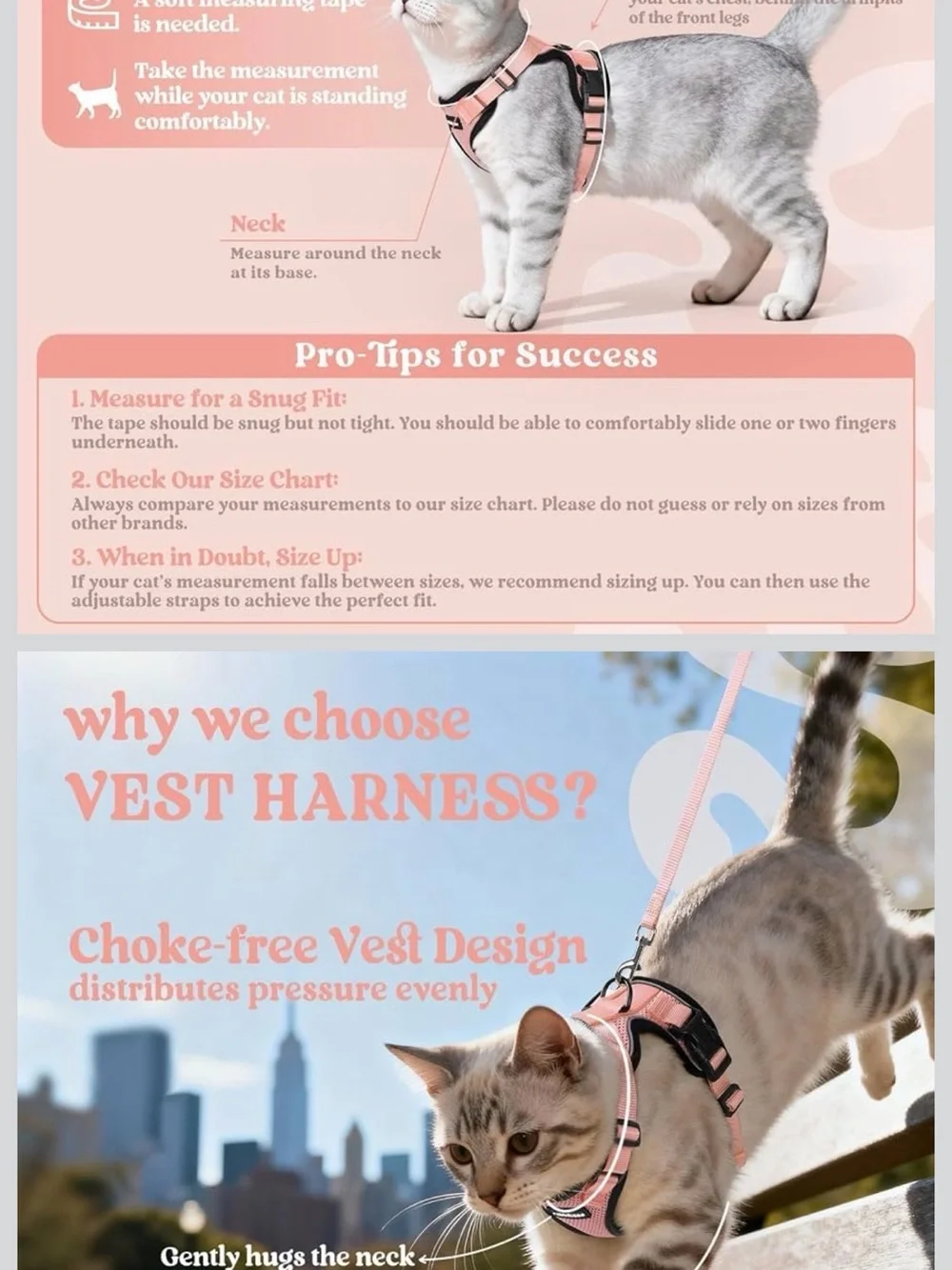 🐱Rabbitgoo Cat Harness & Leash Set- Size S- New in Package